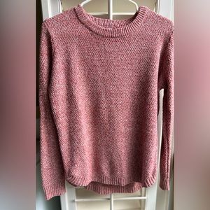 Pink Clover Heathered Pink Sweater, Size Large